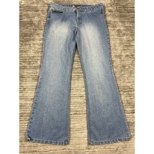 Duck Head Jeans Juniors 11 Blue Medium Wash Flare Cotton Blend Casual